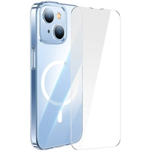 Zestaw etui + szkło Baseus Crystal MagSafe Apple iPhone 14 Plus / 15 Plus