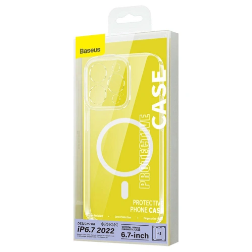 Kup Case + Glas Set Baseus Crystal MagSafe Apple iPhone 14 Plus / 15 Plus - BSU3740 - {ean13} - Sklep Home Screen
