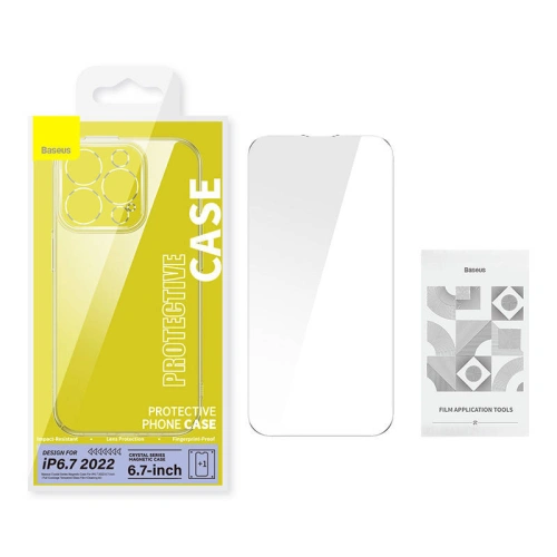 Kup Case + Glas Set Baseus Crystal MagSafe Apple iPhone 14 Plus / 15 Plus - BSU3740 - {ean13} - Sklep Home Screen