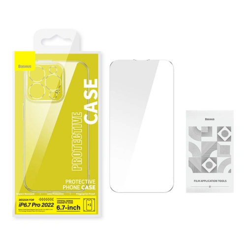 Buy Baseus Crystal MagSafe Case + Glass Apple iPhone 14 Pro Max - BSU3741 - {ean13} - Home Screen Store Europe