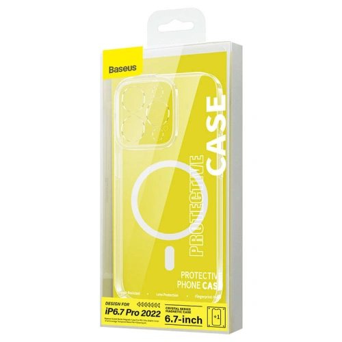 Kup Set mit Case + Glas Baseus Crystal MagSafe für Apple iPhone 14 Pro Max - BSU3741 - {ean13} - Sklep Home Screen