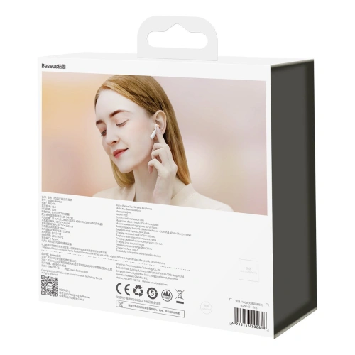 Buy [OUTLET] Wireless headphones Baseus Encok W2, Bluetooth 5.0 (white) - OT-398 - {ean13} - Home Screen Store Europe