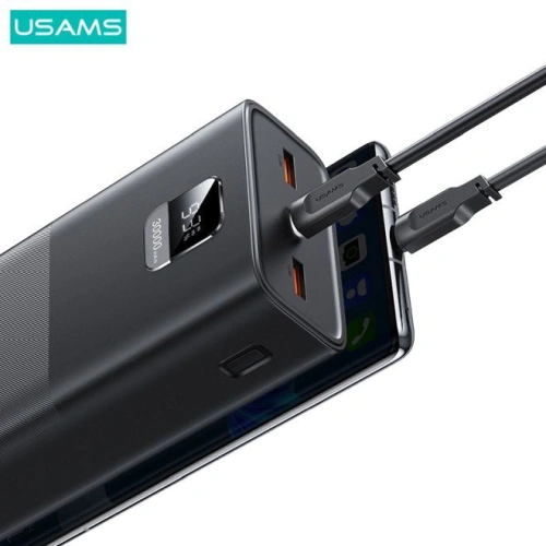 Kup Powerbank USAMS PB68 30000mAh 65W QC 3.0 PD Încărcare Rapidă + cablu USB-C/USB-C 100W negru (US-CD185) - USA817 - {ean13} - Sklep Home Screen