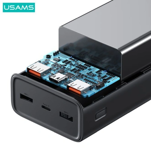 Kup Powerbank USAMS PB68 30000mAh 65W QC 3.0 PD Încărcare Rapidă + cablu USB-C/USB-C 100W negru (US-CD185) - USA817 - {ean13} - Sklep Home Screen