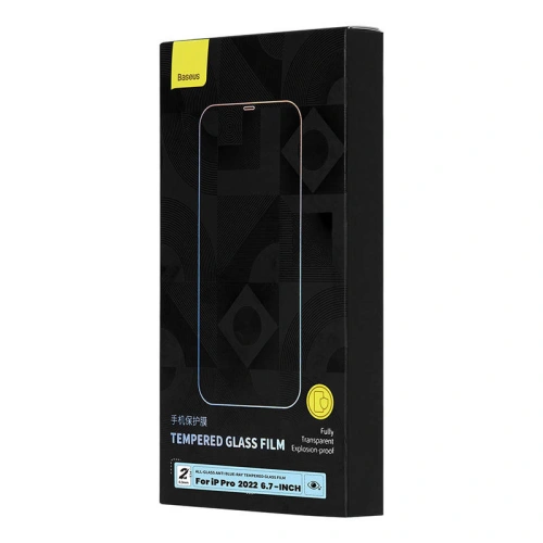 Kup Gehärtetes Glas Baseus Anti-Blau-Licht SGBL080302 0.3mm Apple iPhone 14 Pro Max [2 PACK] - BSU3753 - {ean13} - Sklep Home Screen
