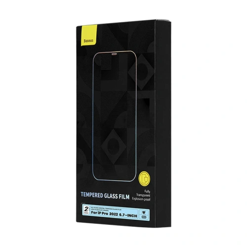 Kup Gehärtetes Glas Baseus Crystal Anti Dust SGBL110302 0.3mm Apple iPhone 14 Pro Max [2 PACK] - BSU3761 - {ean13} - Sklep Home Screen