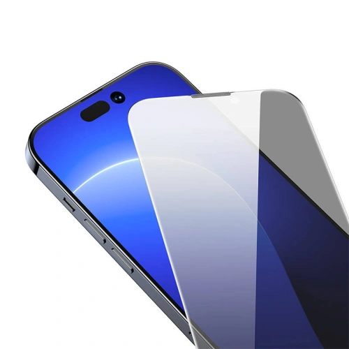 Kup Gehärtetes Glas Baseus Crystal Privacy Anti Dust SGBL180302 0.3mm Apple iPhone 14 Pro Max - BSU3763 - {ean13} - Sklep Home Screen
