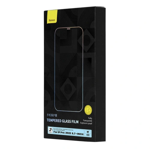 Kup Szkło hartowane Baseus Crystal Anti Dust SGBL170302 0.3mm Apple iPhone 14 Pro Max [2 PACK] - BSU3767 - {ean13} - Sklep Home Screen