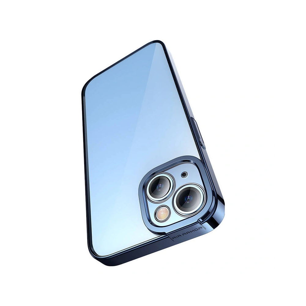 Zestaw etui + szkło Baseus Glitter Apple iPhone 14 Plus / 15 Plus (niebieski)