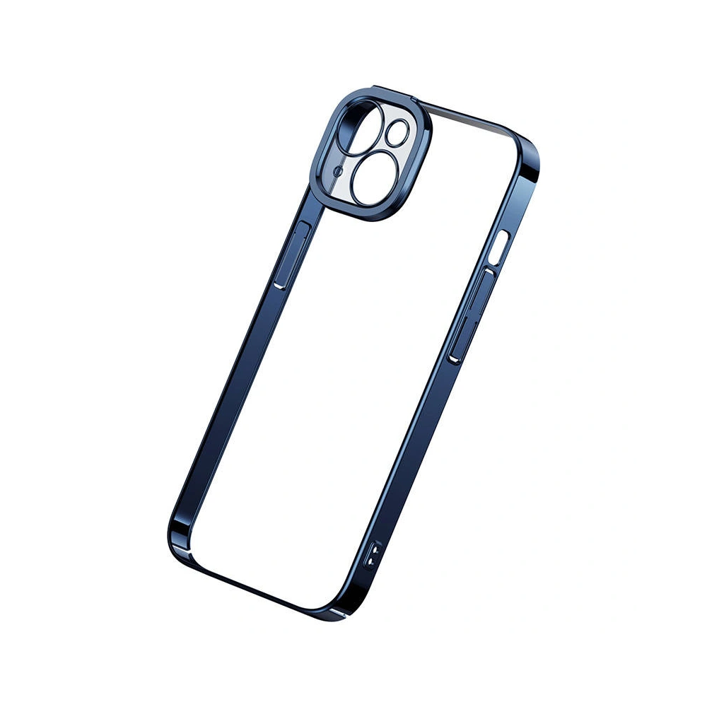 Zestaw etui + szkło Baseus Glitter Apple iPhone 14 Plus / 15 Plus (niebieski)