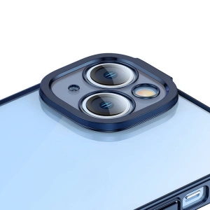 Baseus Glitter Case + Glass Apple iPhone 14 Plus / 15 Plus (blue)