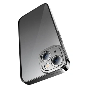 Baseus Glitter Case + Glass Apple iPhone 14 Plus / 15 Plus (black)