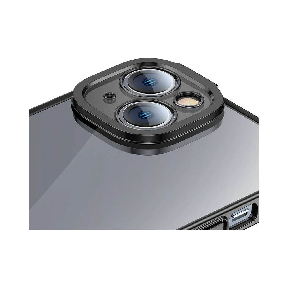 Zestaw etui + szkło Baseus Glitter Apple iPhone 14 (czarny)