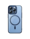 Set Hülle + Glas Baseus Glitter MagSafe Apple iPhone 14 Pro Max (blau)
