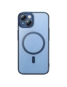Set Hülle + Glas Baseus Glitter MagSafe Apple iPhone 14 Plus / 15 Plus (blau)