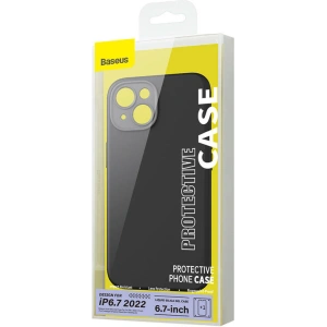 Zestaw etui + szkło Baseus Liquid Silica Apple iPhone 14 Plus / 15 Plus (czarny)