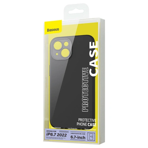Buy Baseus Liquid Silica Case + Glass Apple iPhone 14 Plus / 15 Plus (black) - BSU3792 - {ean13} - Home Screen Store Europe