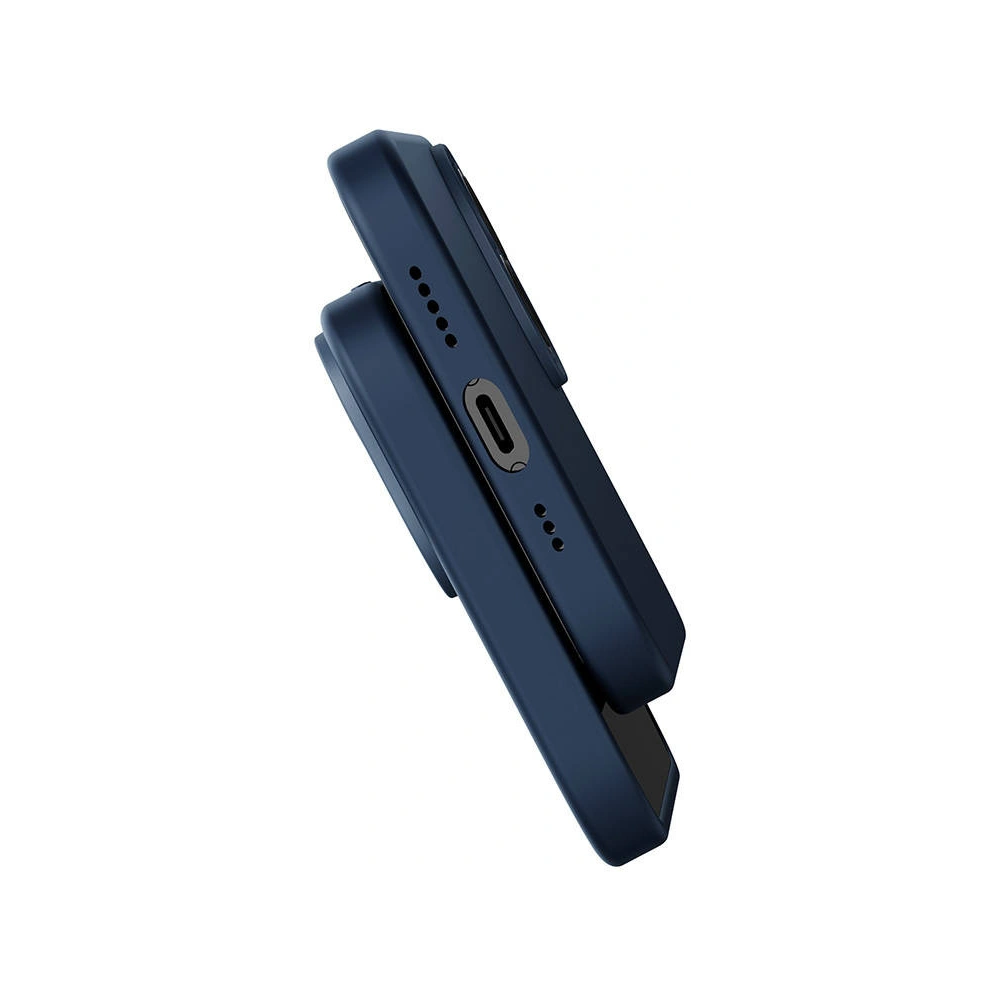 Zestaw etui + szkło Baseus Liquid Silica MagSafe Apple iPhone 14 Pro Max (niebieski)