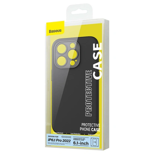 Kup Set mit Case + Glas Baseus Liquid Silica MagSafe Apple iPhone 14 Pro (schwarz) - BSU3796 - {ean13} - Sklep Home Screen