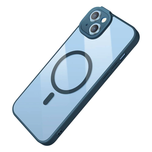 Kup Set mit Case + Glas Baseus Frame MagSafe Apple iPhone 14 Plus / 15 Plus (blau) - BSU3801 - {ean13} - Sklep Home Screen