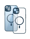 Set husă + sticlă Baseus Frame MagSafe Apple iPhone 14 (albastru)