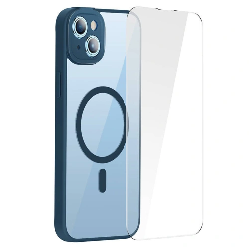 Buy Baseus Frame MagSafe Case + Glass Apple iPhone 14 (blue) - BSU3802 - {ean13} - Home Screen Store Europe