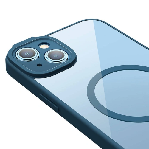 Kup Set Case + Glas Baseus Frame MagSafe Apple iPhone 14 (blau) - BSU3802 - {ean13} - Sklep Home Screen