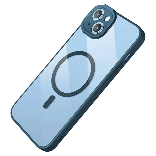 Kup Set Case + Glas Baseus Frame MagSafe Apple iPhone 14 (blau) - BSU3802 - {ean13} - Sklep Home Screen