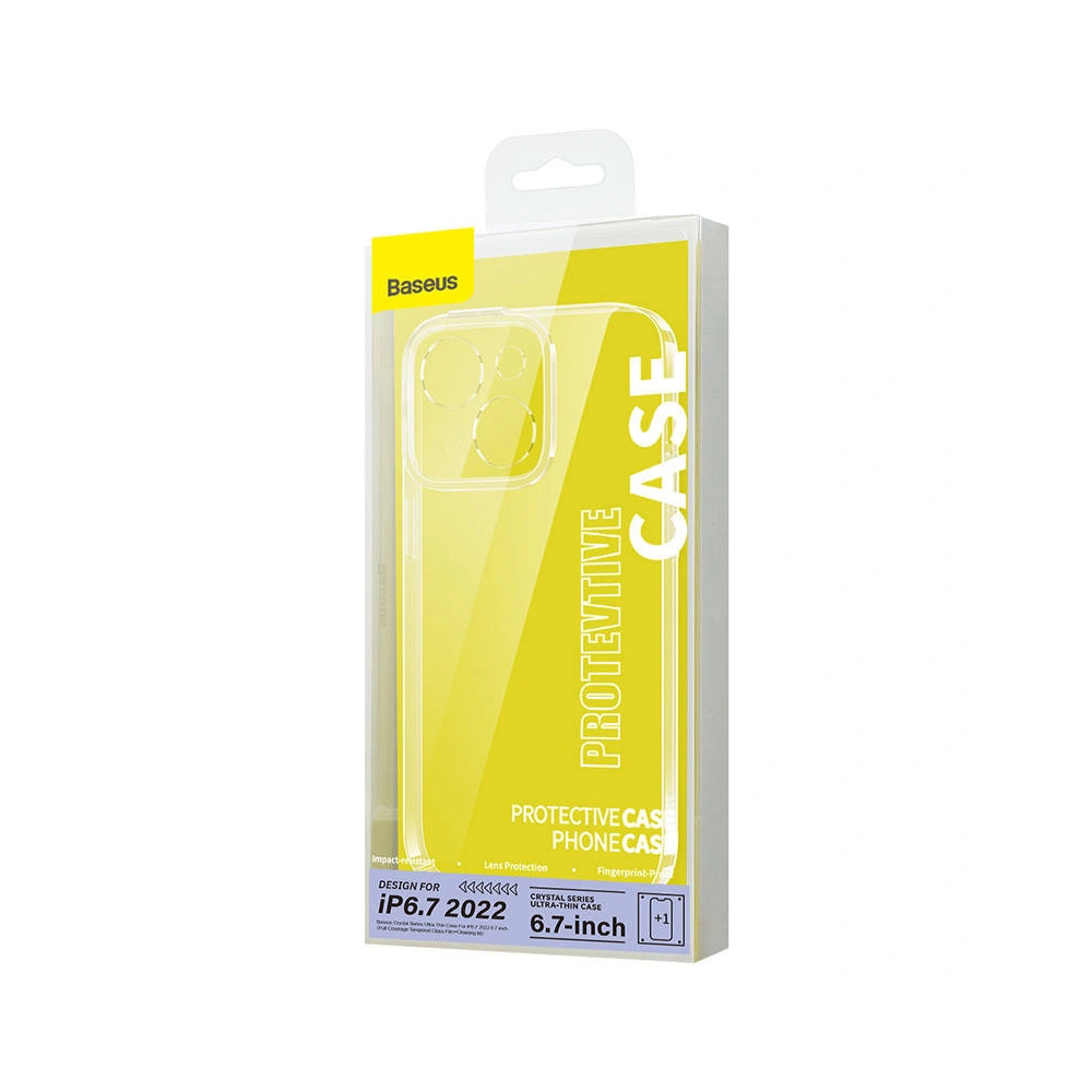 Zestaw etui + szkło Baseus Crystal Apple iPhone 14 Plus / 15 Plus