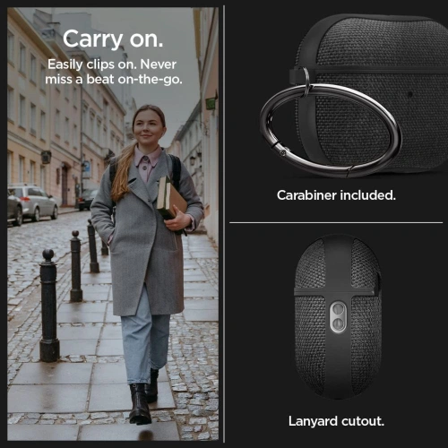 Kup Etui Spigen Urban Fit Apple AirPods Pro 2/1 Fekete - SPN2582 - {ean13} - Sklep Home Screen