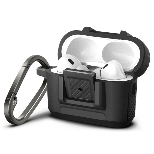 Kup Case Spigen Lock Fit Apple AirPods Pro 2/1 Matte Schwarz - SPN2583 - {ean13} - Sklep Home Screen