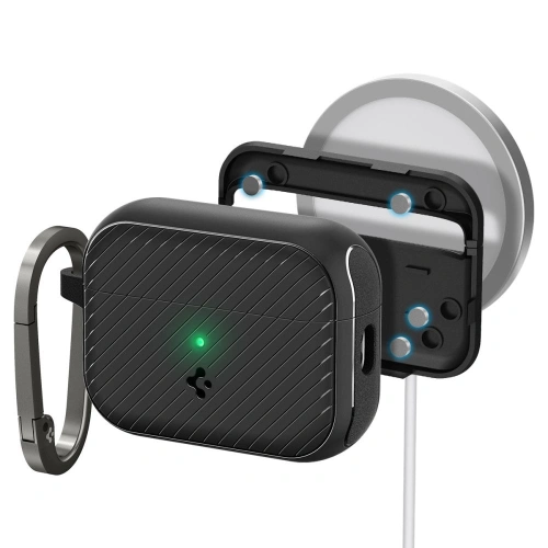 Kup Case Spigen Mag Armor MagSafe Apple AirPods Pro 2/1 Matte Schwarz - SPN2584 - {ean13} - Sklep Home Screen
