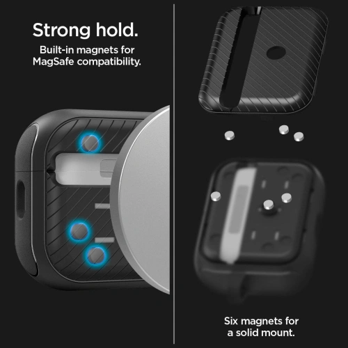 Kup Case Spigen Mag Armor MagSafe Apple AirPods Pro 2/1 Matte Schwarz - SPN2584 - {ean13} - Sklep Home Screen