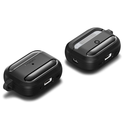 Kup Etui Spigen Rugged Armor Apple AirPods Pro 2/1 Matte Black - SPN2585 - {ean13} - Sklep Home Screen