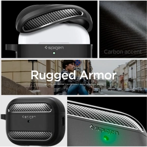 Buy Spigen Rugged Armor Apple AirPods Pro 2/1 Matte Black - SPN2585 - {ean13} - Home Screen Store Europe
