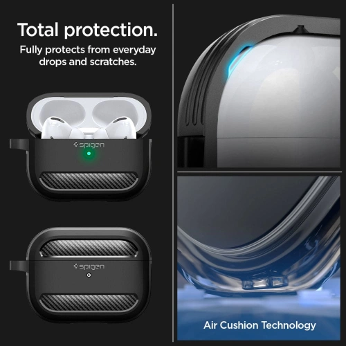 Kup Etui Spigen Rugged Armor Apple AirPods Pro 2/1 Matte Black - SPN2585 - {ean13} - Sklep Home Screen
