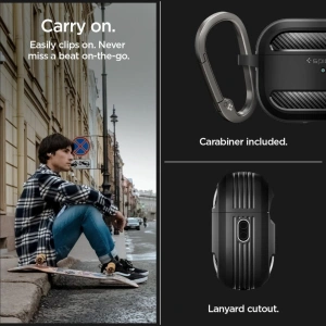 Buy Spigen Rugged Armor Apple AirPods Pro 2/1 Matte Black - SPN2585 - {ean13} - Home Screen Store Europe