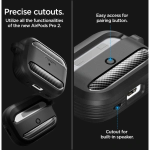 Buy Spigen Rugged Armor Apple AirPods Pro 2/1 Matte Black - SPN2585 - {ean13} - Home Screen Store Europe