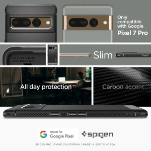 Buy Spigen Rugged Armor Google Pixel 7 Pro Matte Black - SPN2588 - {ean13} - Home Screen Store Europe