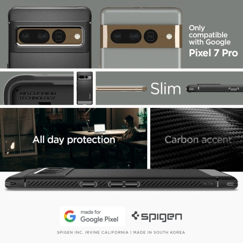 Kup Case Spigen Rugged Armor Google Pixel 7 Pro Matte Schwarz - SPN2588 - {ean13} - Sklep Home Screen