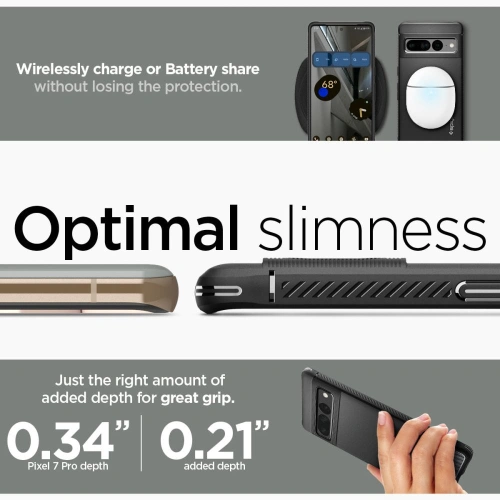 Kup Case Spigen Rugged Armor Google Pixel 7 Pro Matte Schwarz - SPN2588 - {ean13} - Sklep Home Screen