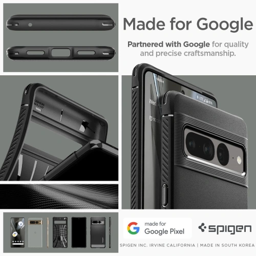 Kup Etui Spigen Rugged Armor Google Pixel 7 Pro Matte Black - SPN2588 - {ean13} - Sklep Home Screen