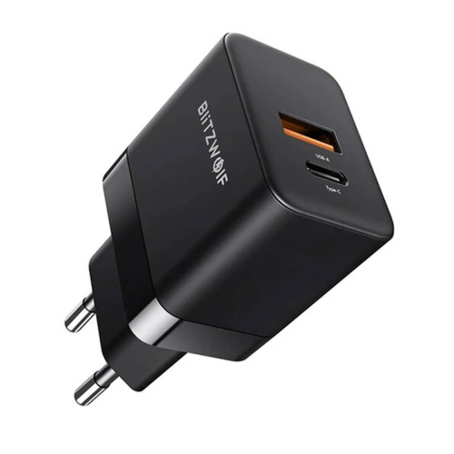 Kup Blitzwolf BW-S21 GaN 35W Netzladegerät, USB + USB-C (schwarz) - BLZ511 - {ean13} - Sklep Home Screen