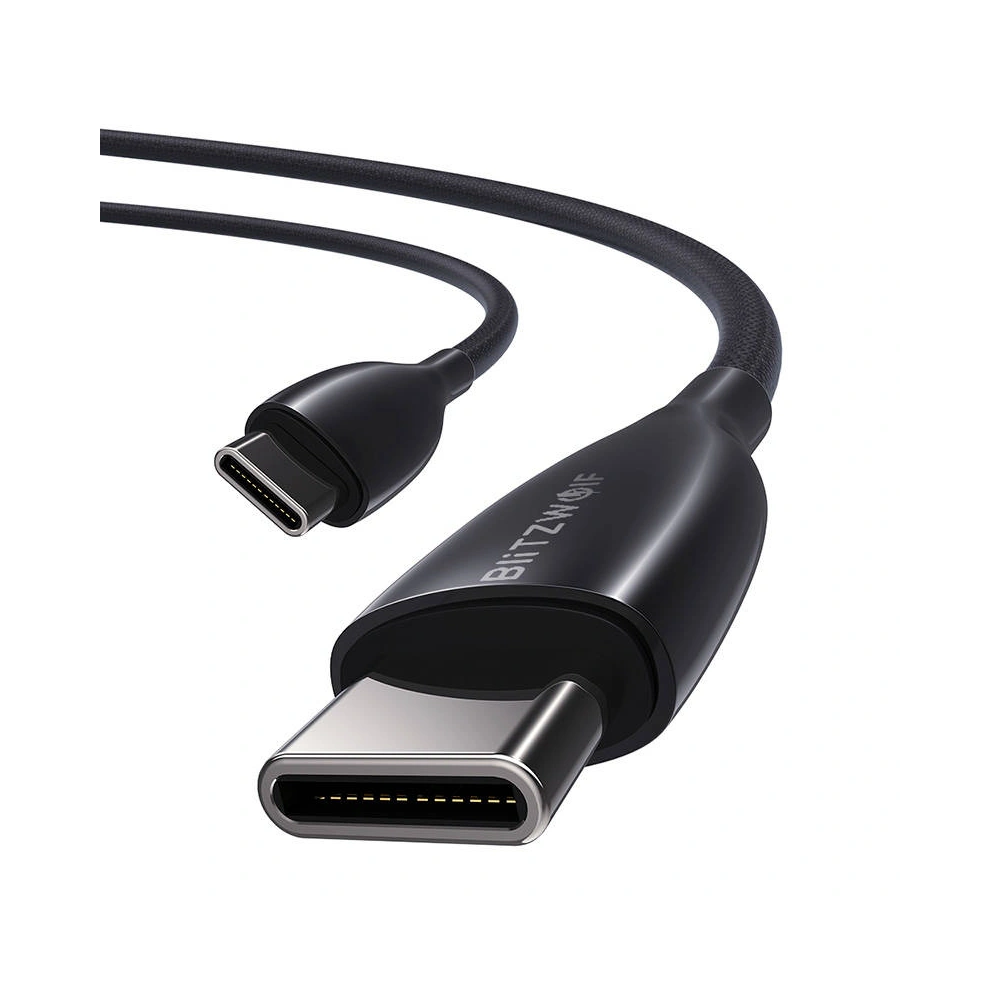 Kabel USB-C do USB-C BlitzWolf BW-TC24, 100W, 5A, 0.9m (czarny)