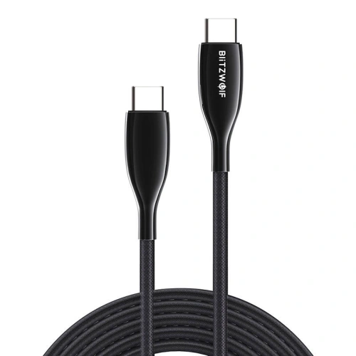 Kup Kabel USB-C do USB-C BlitzWolf BW-TC24, 100W, 5A, 0.9m (czarny) - BLZ514 - {ean13} - Sklep Home Screen