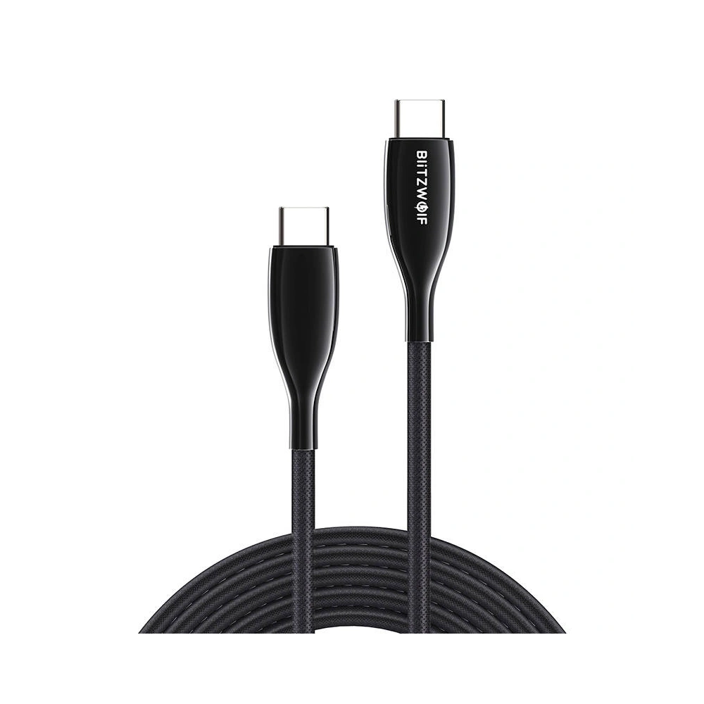 Kabel USB-C do USB-C BlitzWolf BW-TC24, 100W, 5A, 0.9m (czarny)