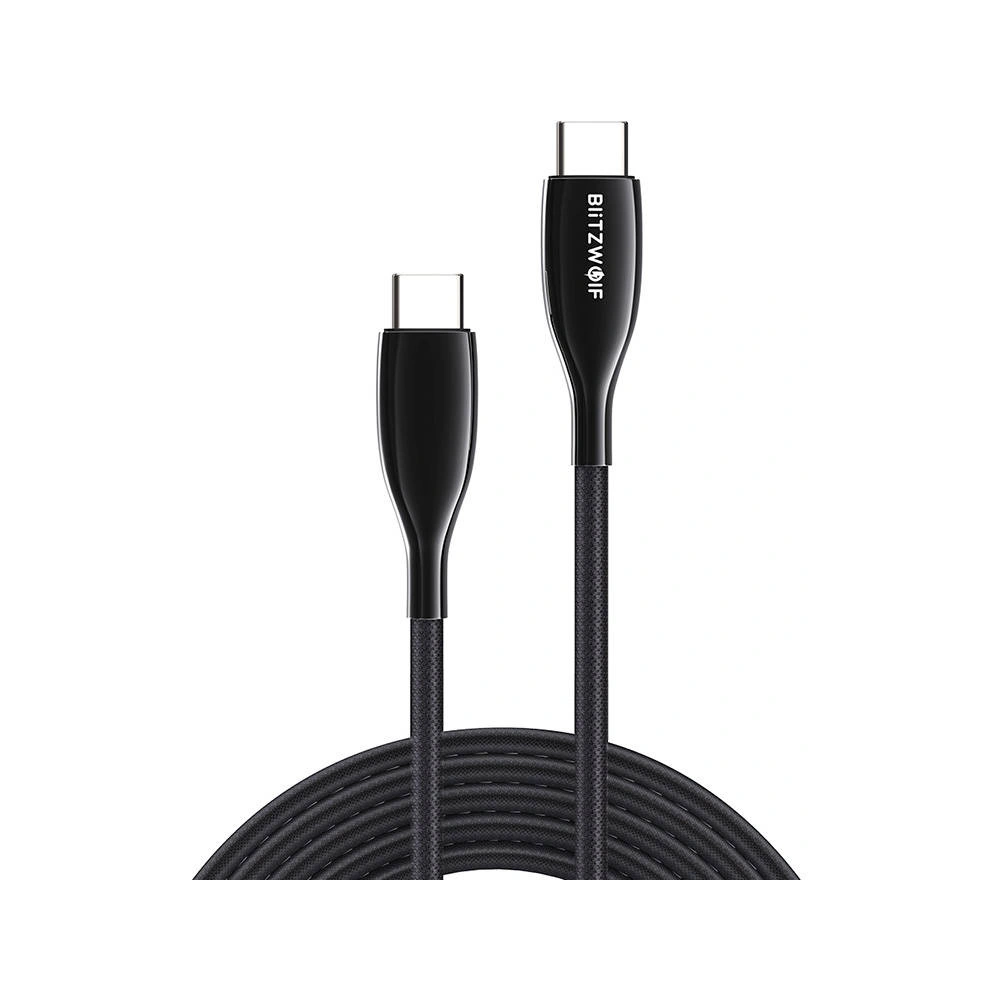 Kabel USB-C do USB-C BlitzWolf BW-TC24, 100W, 5A, 1.8m (czarny)