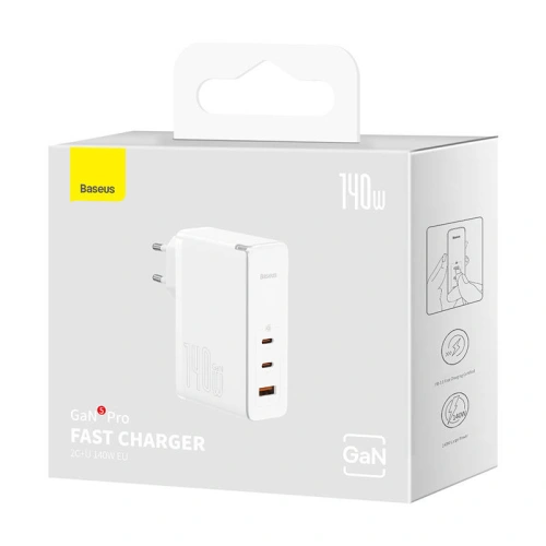 Kup Netzteil Baseus GaN5 Pro 2xUSB-C + USB, 140W (weiß) - BSU3808 - {ean13} - Sklep Home Screen