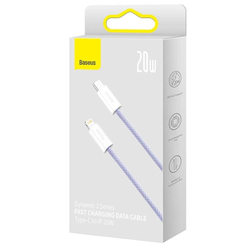 Kup Kabel USB-C/Lightning Baseus Dynamic 2, 20W, 1m (fialový) - BSU3809 - {ean13} - Sklep Home Screen