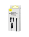 Kup Kabel USB 3w1 Baseus Flash II, USB-C + micro USB + Lightning, 66W, 1.2m (negru) - BSU3810 - {ean13} - Sklep Home Screen